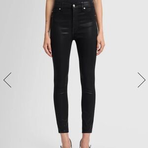 7 for all mankind B(air) Coated Skinny Jeans